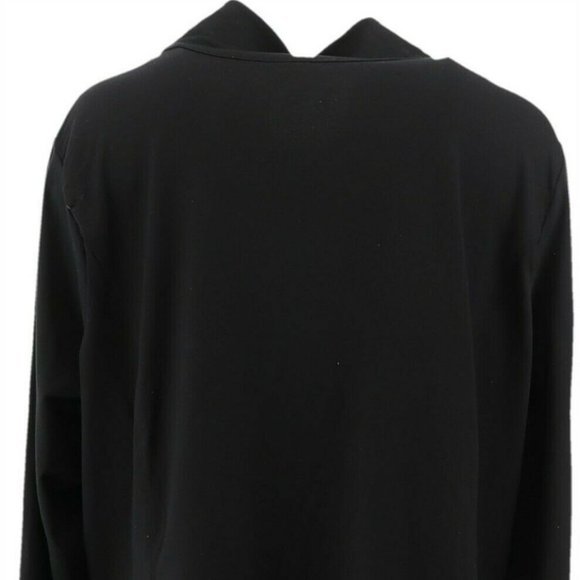 NWT SUSAN LUCCI COLLECTION LONG SLEEVE BLACK MOTO JACKET SMALL - Picture 7 of 12